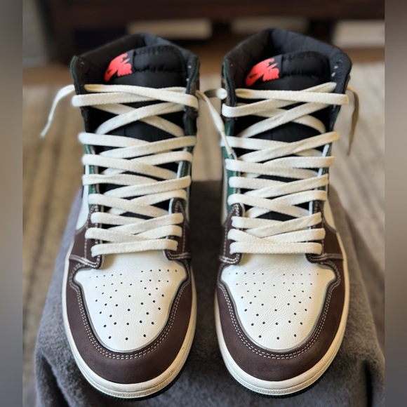 Size 14 - Jordan 1 Retro OG High Hand Crafted (Worn 2 Times) w/ Original Box - Picture 4 of 5